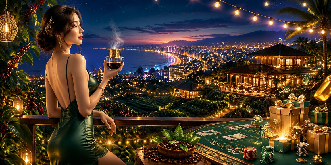Người chơi Baccarat tại Buôn Ma Thuột bên tách cà phê Tây Nguyên
