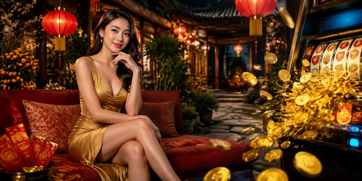 Màn hình điện thoại hiển thị giao diện slot game với đèn lồng phong cách Ninh Bình